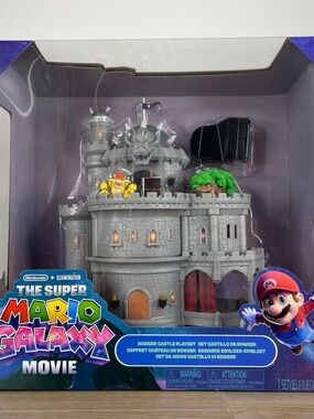 Super Mario Galaxy Movie Bowser’s Castle Playset - Epic Action Toy with Sounds